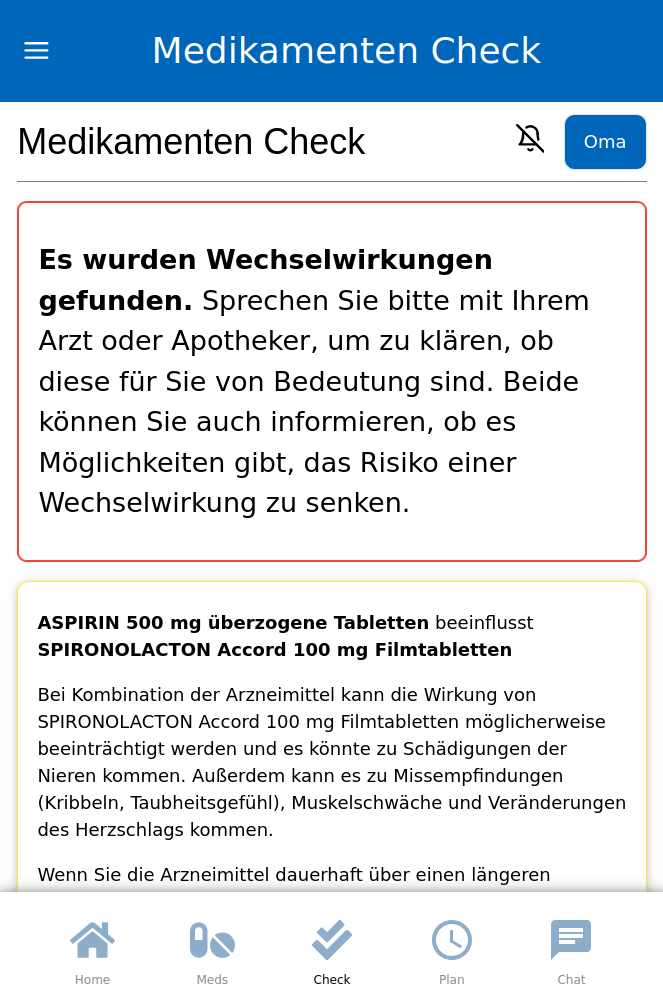 Medikamentenapp